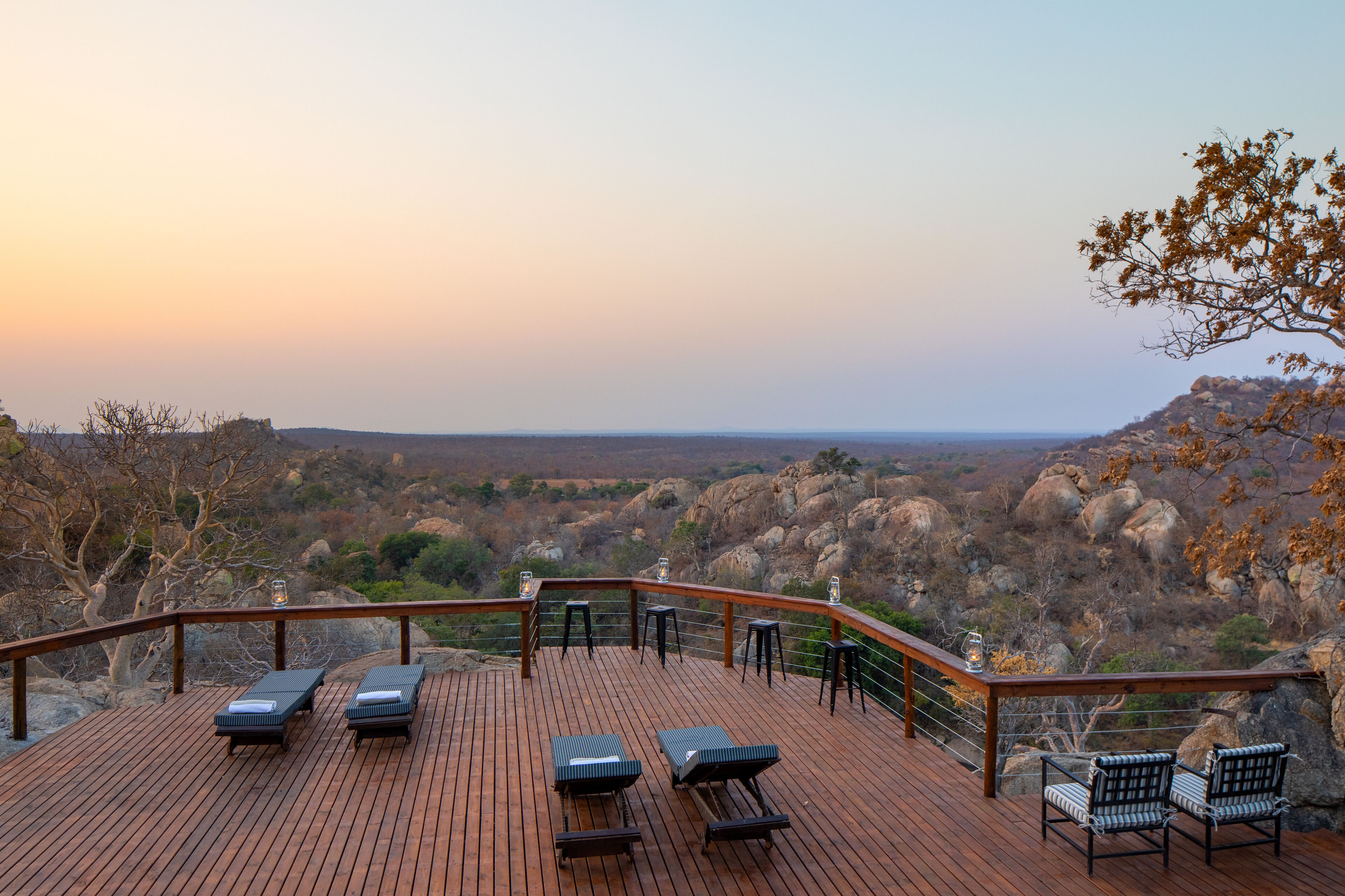 Blick von der Unterkunft