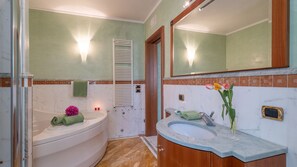 Regadera, secadora de cabello, toallas 