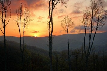 View of sunrise from the deck