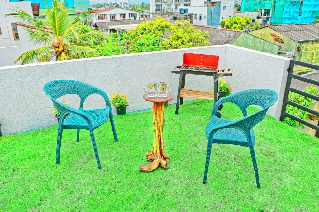 屋外ダイニングエリア