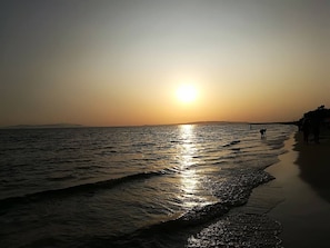 On the beach