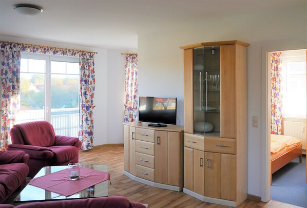 TV, DVD player, stereo