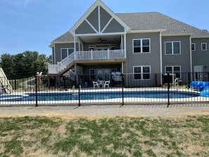 Exterior - Walkout suite with private pool, close to I-81, VT, RU, aquatic center & Rec (Christiansburg)