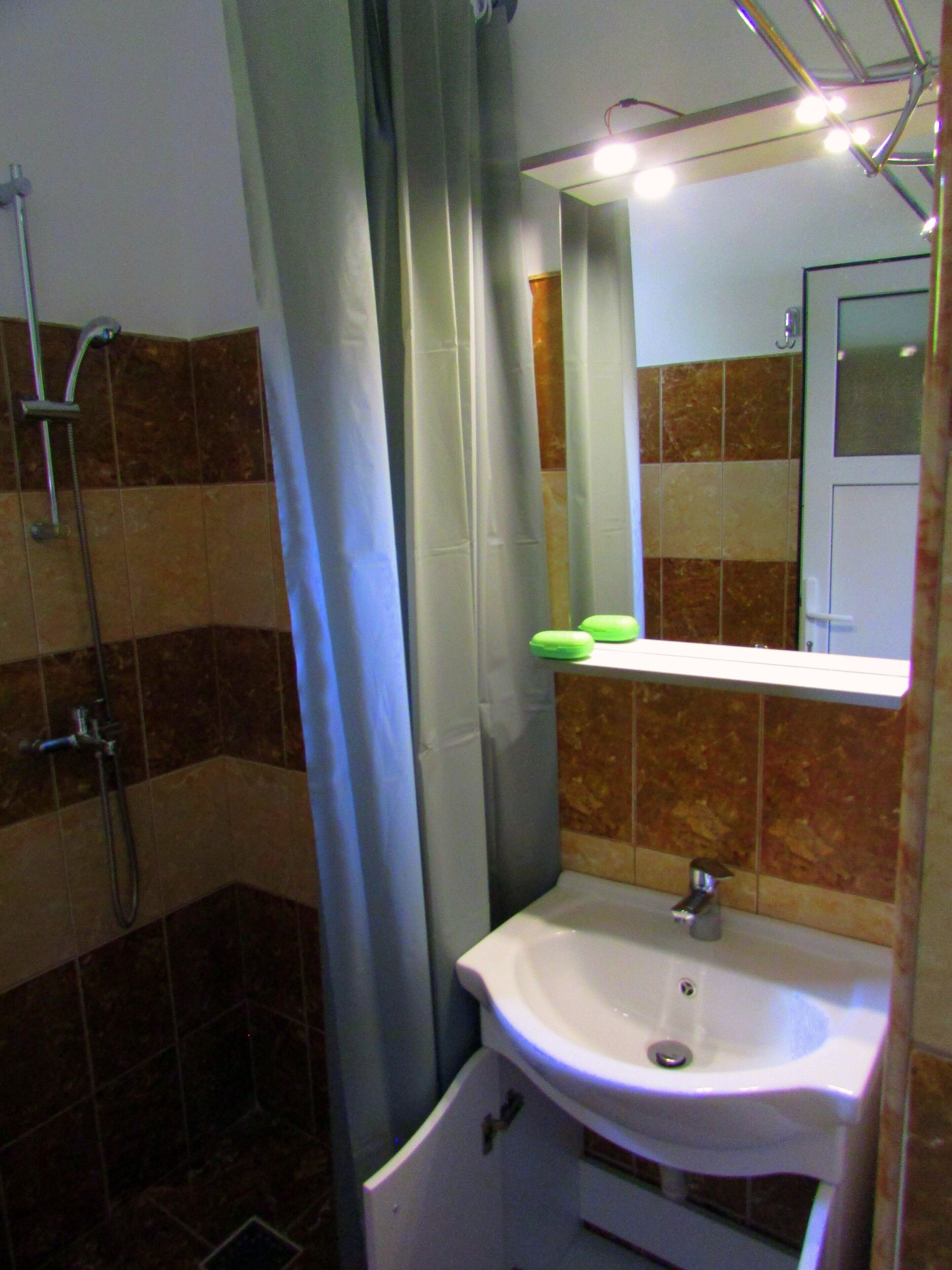 Regadera en el baño