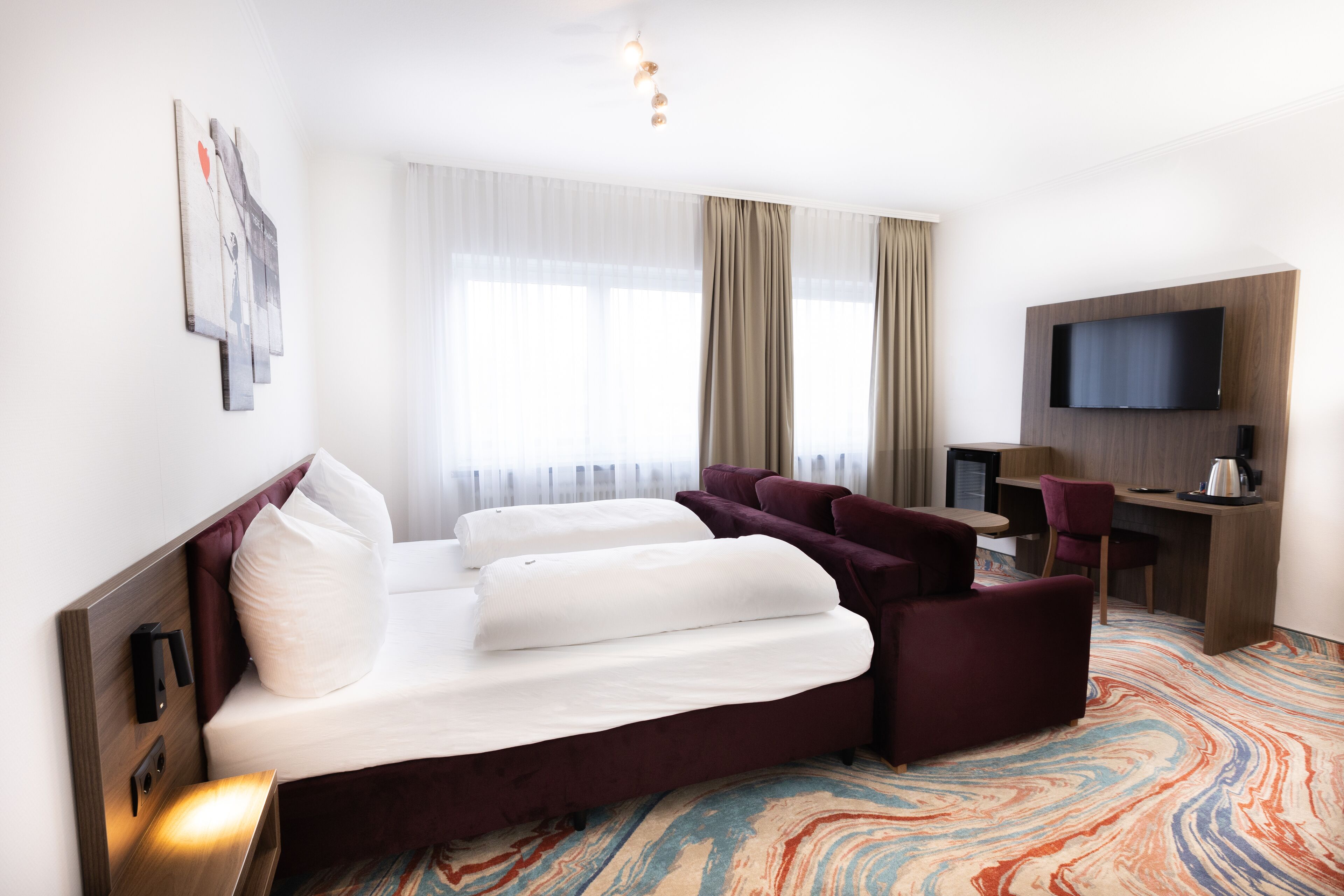 standard triple room | 1 bedroom, desk, soundproofing, iron/ironing board