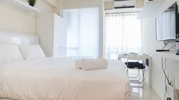 1 chambre, bureau, Wi-Fi gratuit, draps fournis