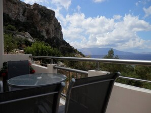 Studio, Sea View | Balcony view - Ravdoucha Beach Studios (Platanias)