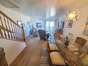 Condo, Multiple Beds, Balcony, Ocean View | Living area | 40-inch TV with digital channels