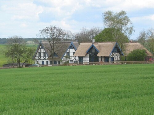 Very cozy 5***** half-timbered house with sauna & fireplace + terraces + attic