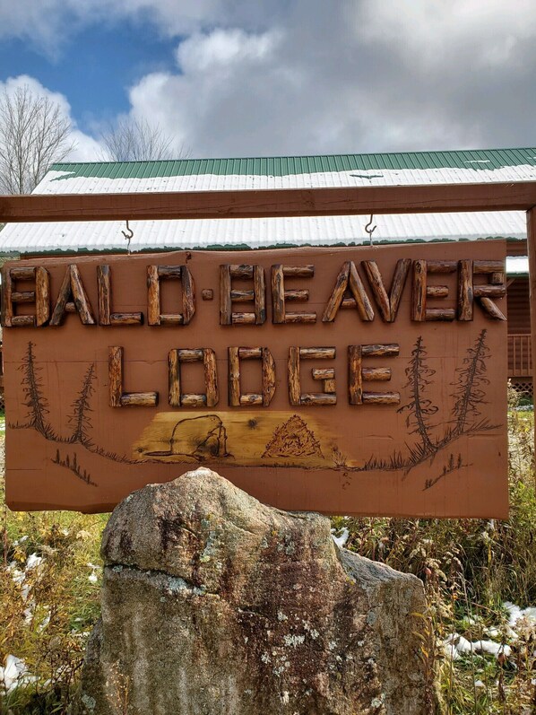 Exterior detail - Bald Beaver Lodge A hunting, Fishing, 4-wheeling, Snowmobiling paradise! (Big Falls)