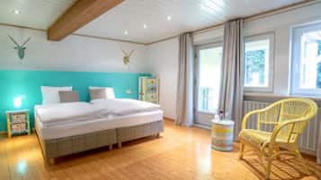 Blackout drapes, cribs/infant beds, rollaway beds, free WiFi