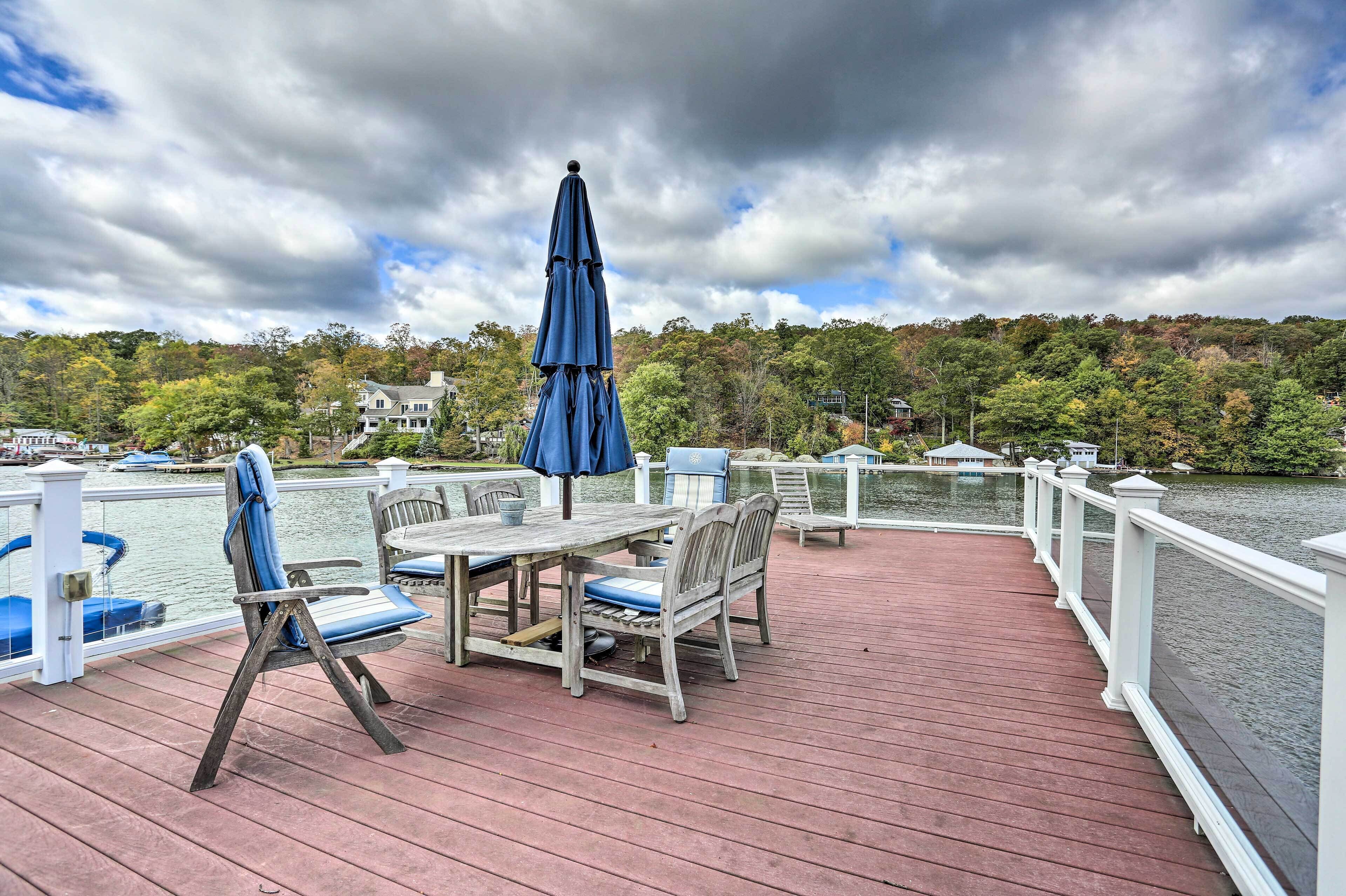 Lake Hopatcong Family Home w/ Boat Slip & Dock