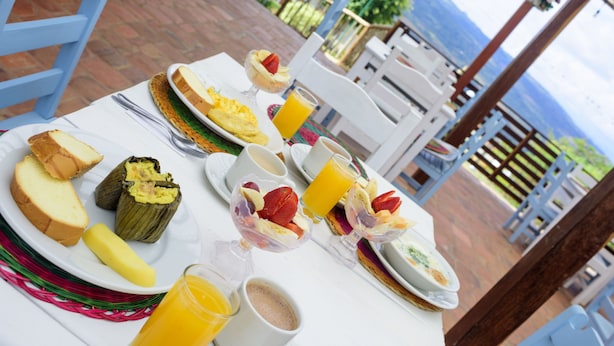 Breakfast meal - Hotel Campestre Santuario (Barichara)