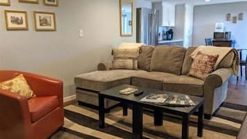 Flat-screen TV, fireplace, Netflix, DVD player