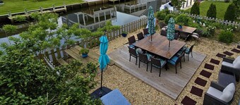 One Block to Beach, No Steps to Enter, Waterfront Fenced in Decks, Sleeps 20