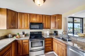 Condo, Multiple Beds (White Sands Village#213) | Private kitchen | Dishwasher, paper towels - White Sands Village#213 (Kailua-Kona)