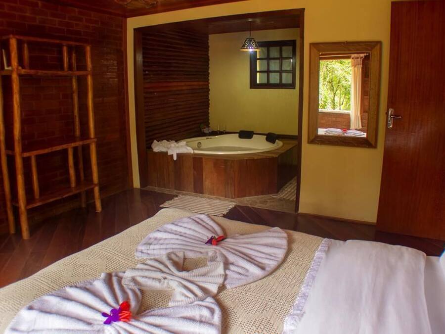 Chalet, Whirlpool (Bem-Te-Vi) | 1 Schlafzimmer, Minibar, Verdunkelungsvorhänge, Bügeleisen/Bügelbrett