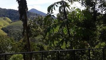 Chalé, banheira de hidromassagem (Beija Flor) | Sacada