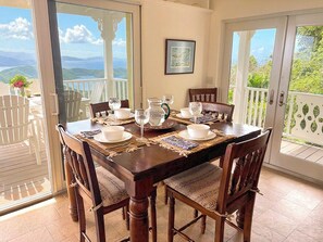 Dining - Experience the ultimate retreat at One Particular Harbour, where breathtaking views meet unparalleled privacy, creating the perfect oasis for relaxation and rejuvenation. This is the getaway you’ve been dreaming of! (Coral Bay)