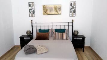 1 bedroom, desk, laptop workspace, iron/ironing board