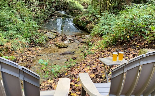 Waterfall House near Brevard, NC - Waterfalls and stream - Close to Asheville