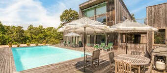 Beachfront Living with Heated Pool, Expansive Deck, Close to Ocean Beach