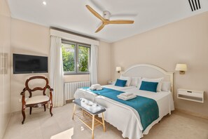 4 bedrooms, in-room safe, iron/ironing board, travel crib