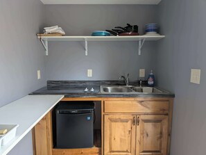 Fridge, microwave, coffee/tea maker - Tiny Home with Big Balcony Overlooking Long Lake (Walker)