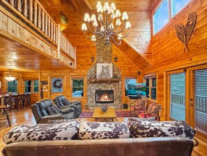 TV, fireplace, DVD player