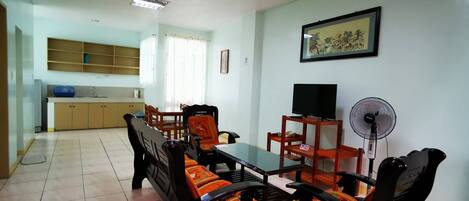 2 BR Apartment for 6 Pax | Living area | TV