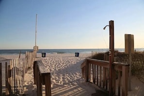 On the beach