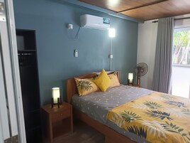 Gray Room | Hypo-allergenic bedding, in-room safe, desk, laptop workspace