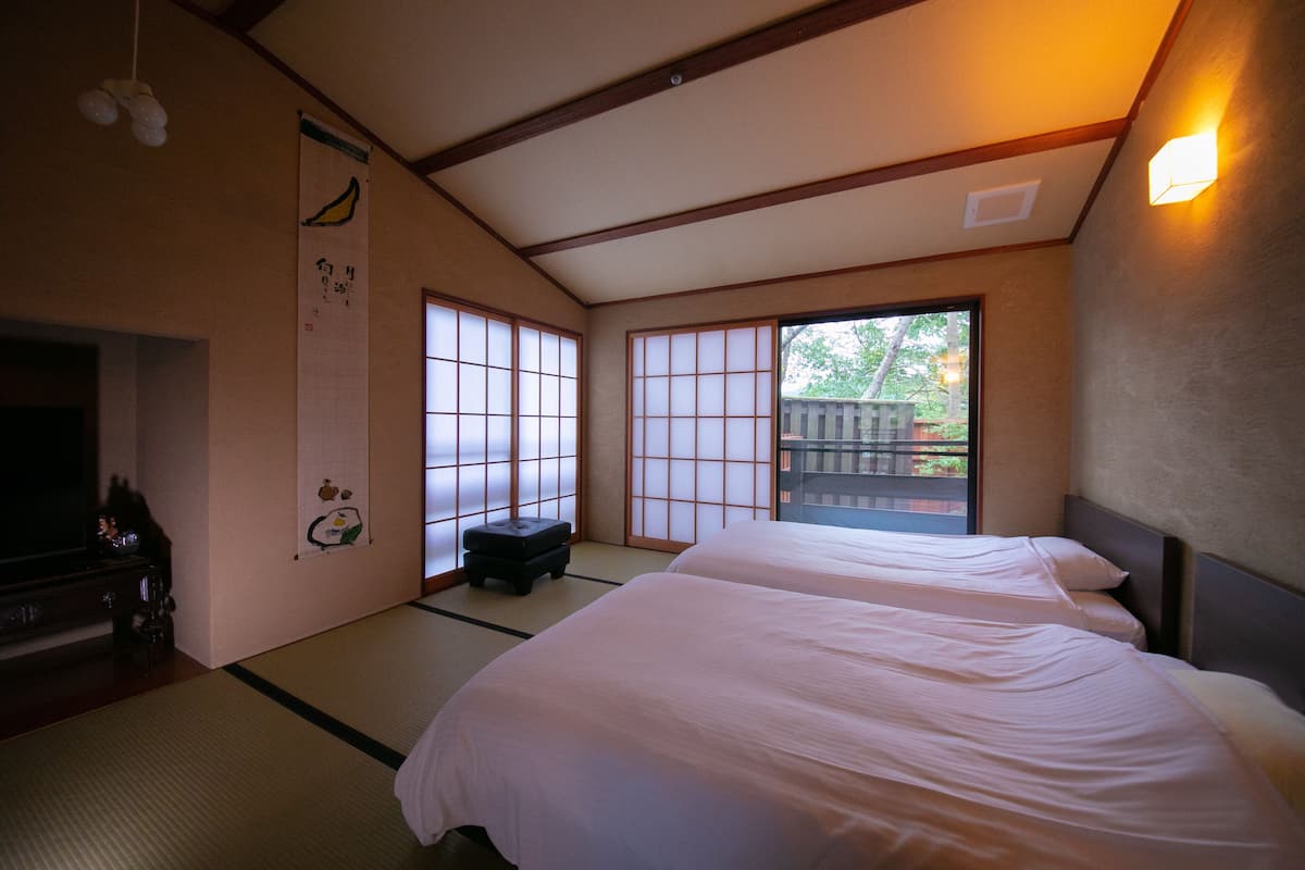 Camera Basic, non fumatori, idromassaggio (Japanese Western Room, Sango(103)) | Con arredamento individuale, una scrivania, Wi-Fi gratuito