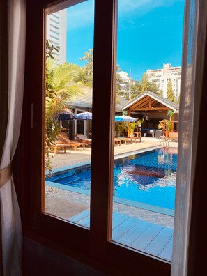 Deluxe Double Room, Pool View | Premium bedding, in-room safe, individually decorated - Paradise Land Resort (Pattaya)