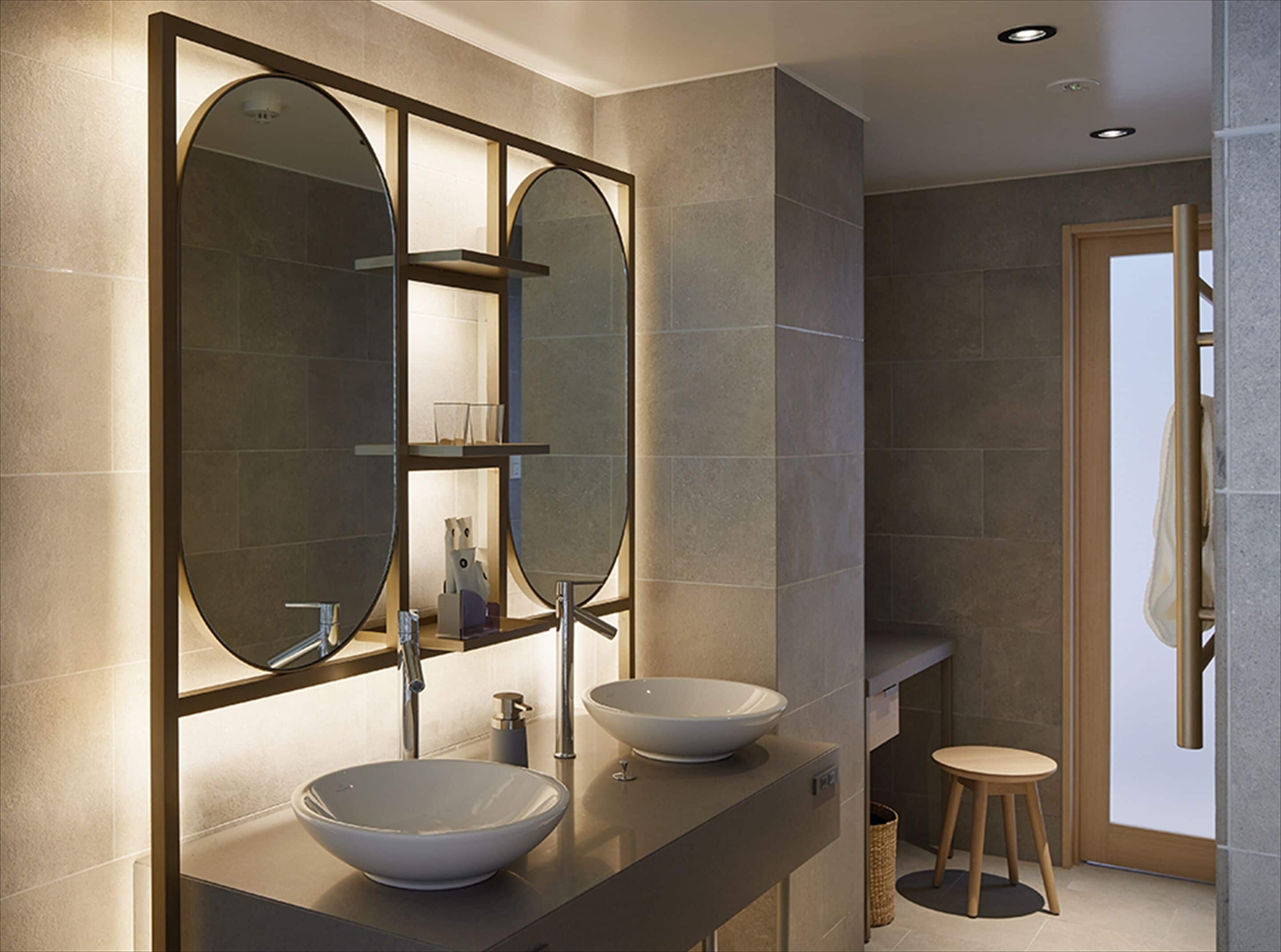 free toiletries, hair dryer, electronic bidet, towels