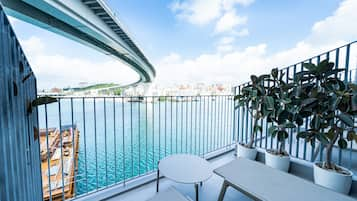 Twin kamer, niet-roken (Harbor Terrace) | Uitzicht vanaf balkon