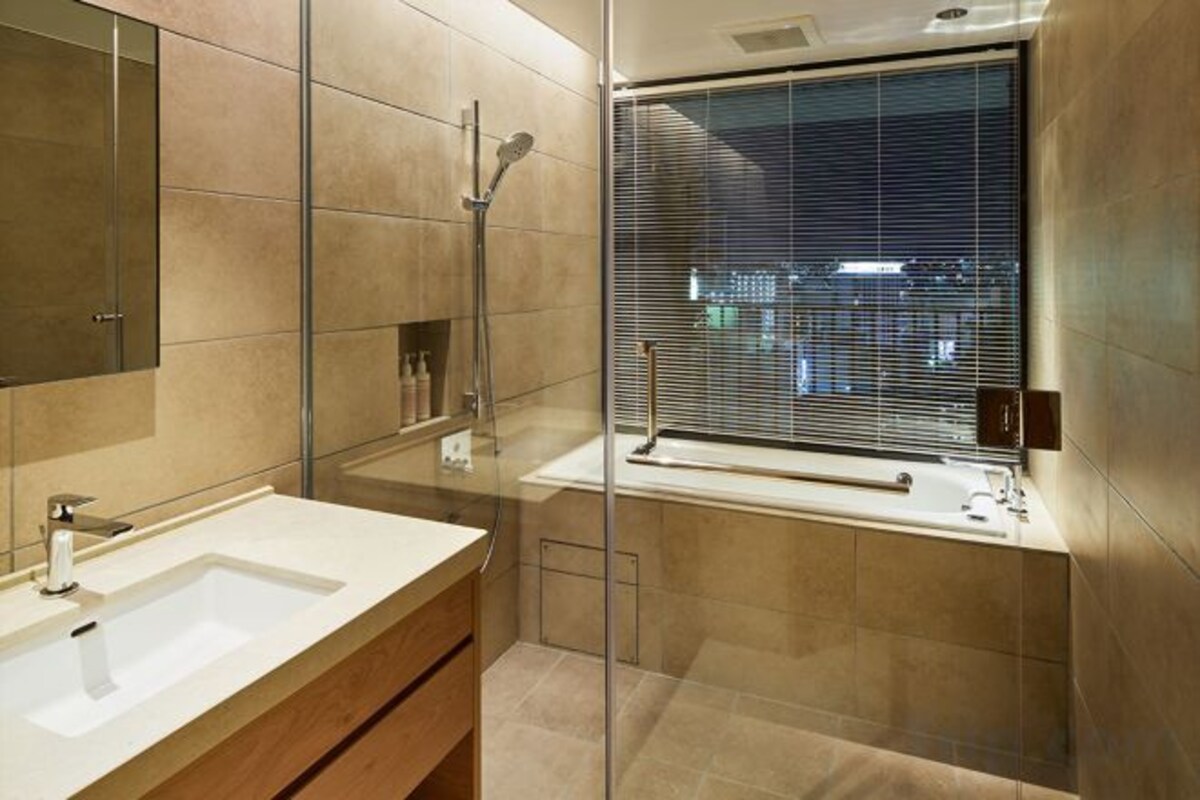Secador de pelo, pantuflas, bidet, toallas