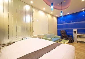 ห้องดับเบิล (Deluxe) | ผ้าม่านกันแสง, Wi-Fi ฟรี, ผ้าปูที่นอน