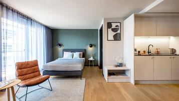 Apartment Smart with balcony | บริเวณนั่งเล่น | ทีวี
