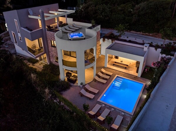 A heated pool