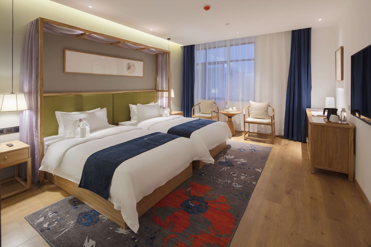 Comfort-Zweibettzimmer | 1 Schlafzimmer, Schreibtisch, Verdunkelungsvorhänge, kostenloses WLAN