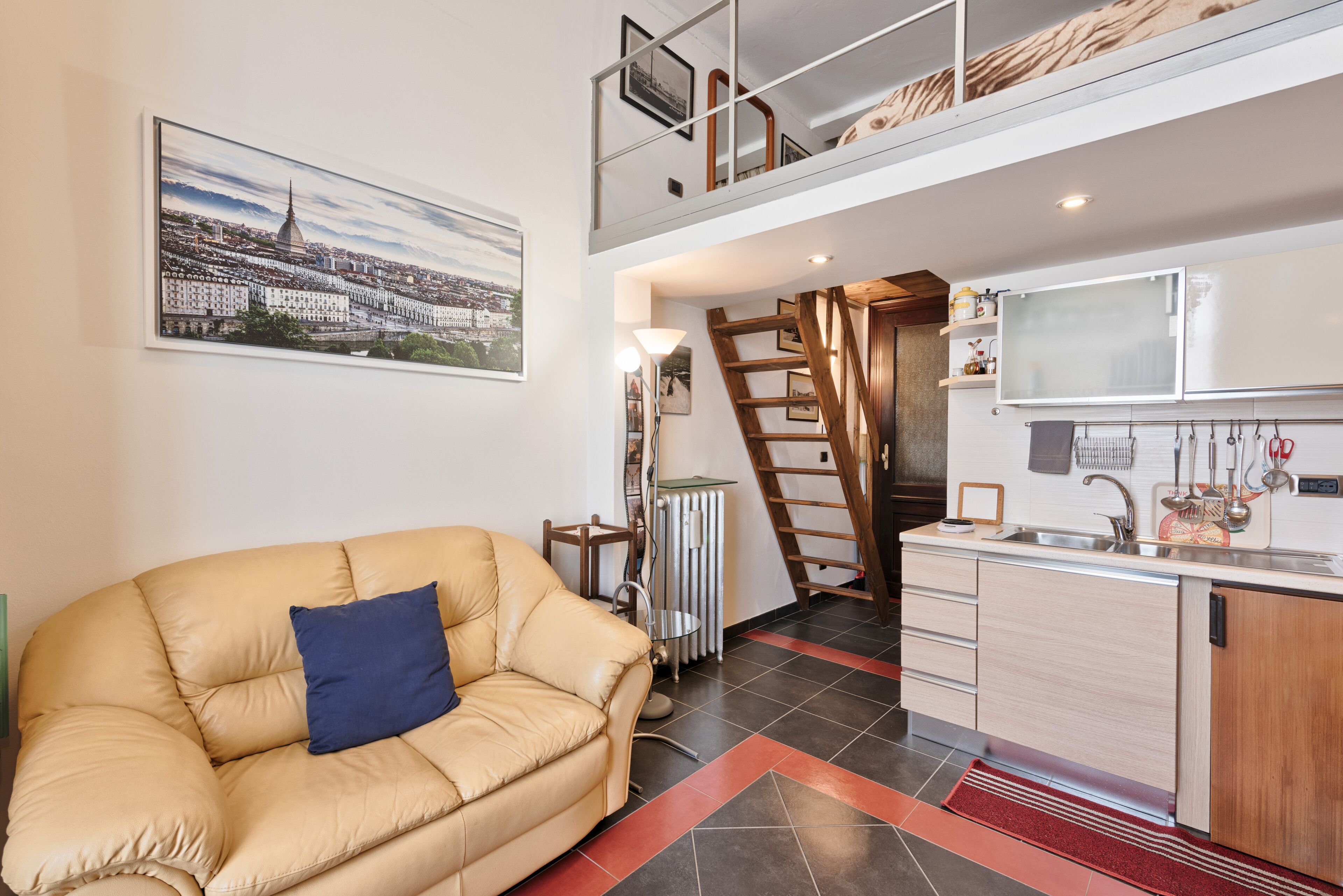 Duplex | Living area | Flat-screen TV