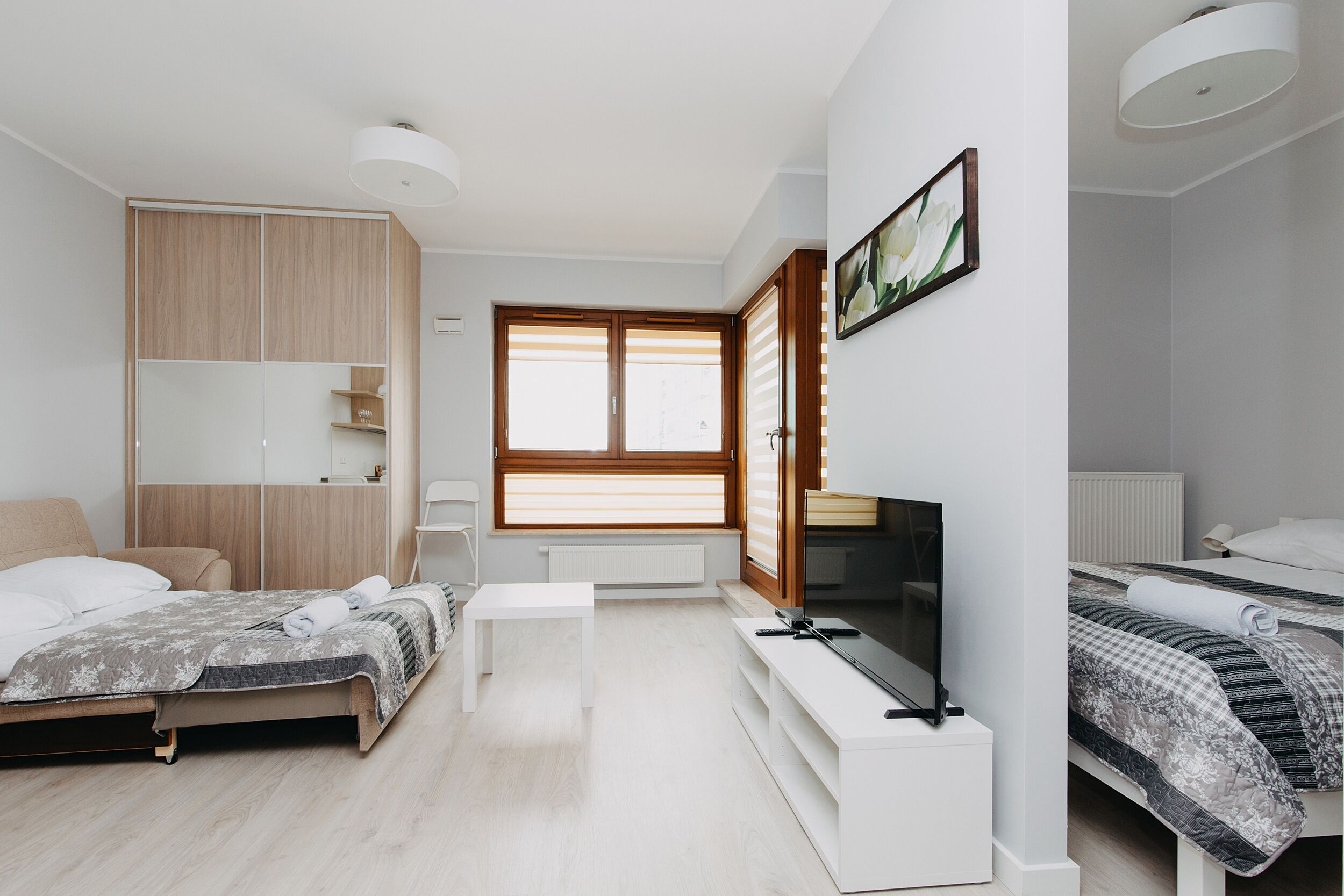 Business Apartment, Balcony | Living area | Flat-screen TV