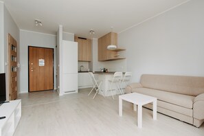Business Apartment, Balcony | Living area | Flat-screen TV - ShortStayPoland Zdziechowskiego B72 (Warsaw)