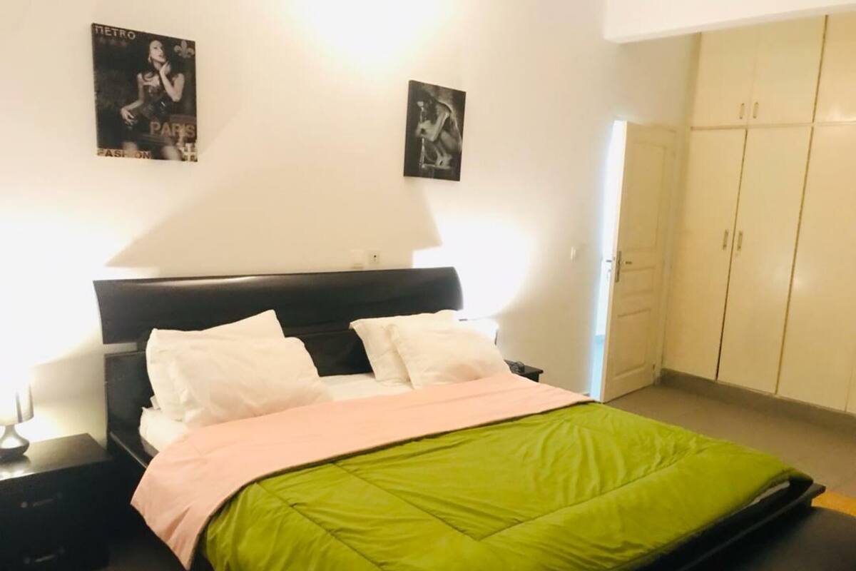 1 bedroom, blackout curtains, iron/ironing board, free WiFi