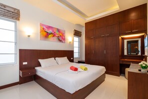 Villa, 2 chambres | 2 chambres, espace de travail pour ordinateur portable