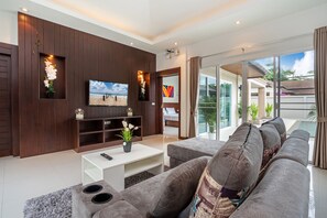 Villa, 2 Schlafzimmer | Wohnbereich