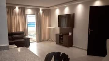 Luxury Villa, 4 Bedrooms | Living area | Flat-screen TV