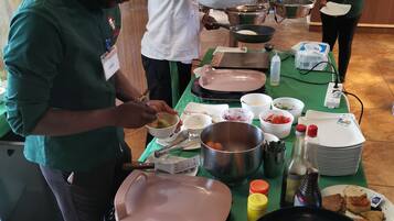 Free daily buffet breakfast