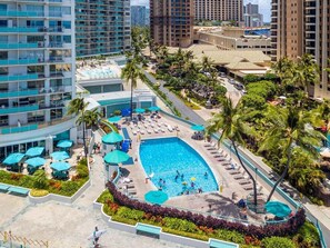 Pool - Ilikai Tower 1 Bedroom City View Condos with Private Lanai & Free Wifi! (Honolulu)